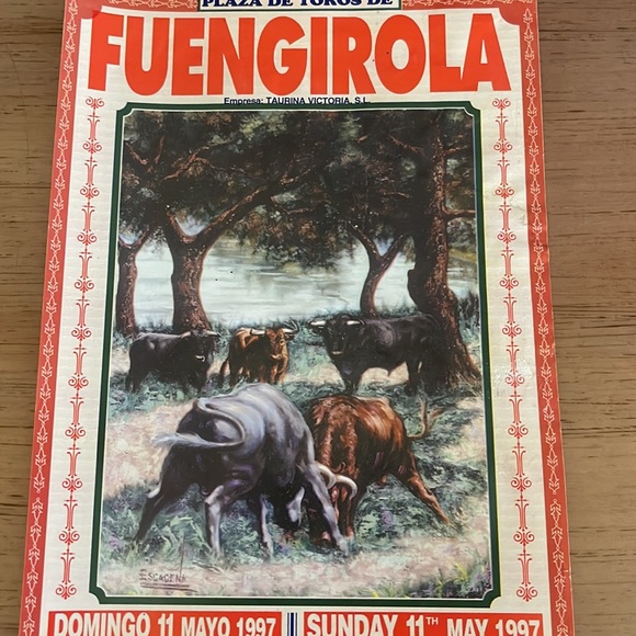 Authentic Vintage Bullfight Advertising Posters: May 1997, Three Bull-Rings - Picture 5 of 7